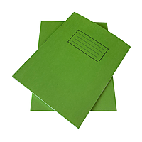 Janrax 9x7"" Green 80 Pages Feint and Ruled Exercise Book
