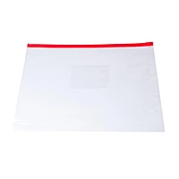 Pack of 12 A4 Red Zip Zippy Bags