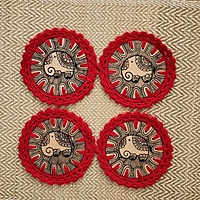 Madhubani Coaster Elephant