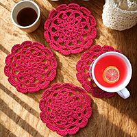 Round Coaster Red Round Coaster Red