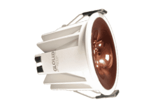 LED AG COB Down light - 12W Prime (CW) White Body with Copper reflector LED AG COB Down light - 12W Prime (CW) White Body with Copper reflector