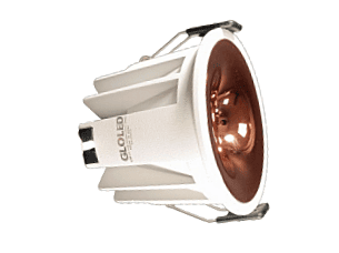 LED AC Cob Down Light - 18w Prime (NW) White Body with Copper Reflector