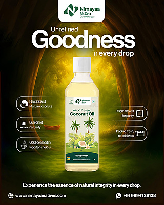 Wood Pressed Coconut Oil