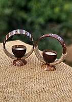 Coconut Shell Candle Holder