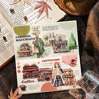 Coffee Journalling Sticker rolls (Set of 4)