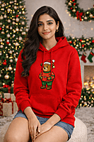 Unisex Red Coffee Graphic Printed All-Weather Hoodie