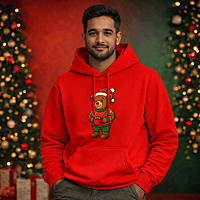 Unisex Red Coffee Graphic Printed All-Weather Hoodie