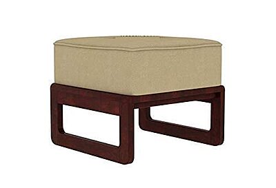 Vikinterio Solid Sheesham Wood Coffee Table with 4 Stool