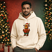 Unisex Off White Coffee Graphic Printed All-Weather Hoodie