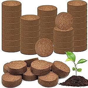 Coco Nude Coins | Coconut Coir Seed Starter Coins | Pack of 10