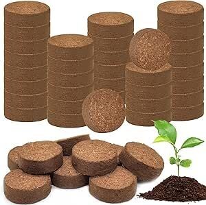 Coco Nude Coins | Coconut Coir Seed Starter Coins | Pack of 10