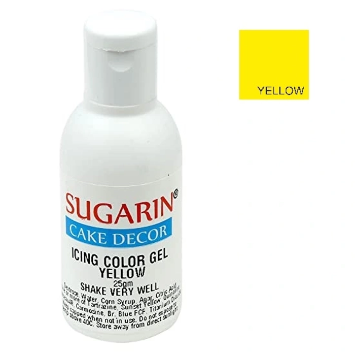 Sugarin yellow icing gel color
