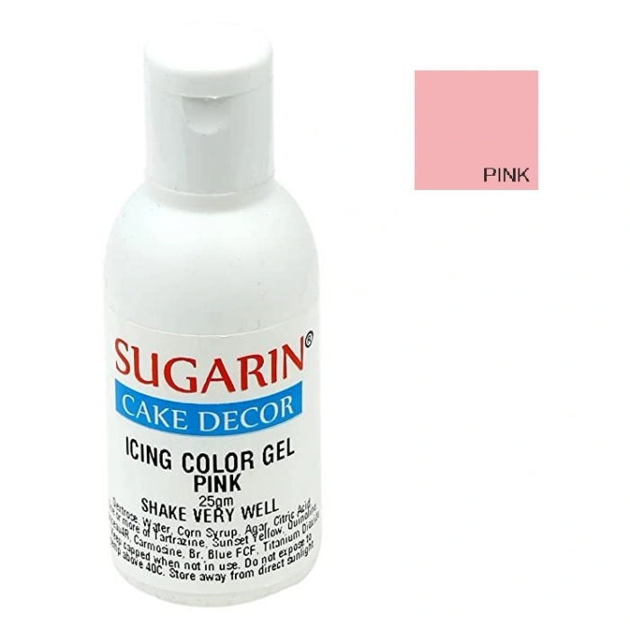Sugarin pink icing gel color