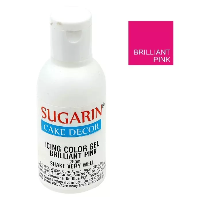 Sugarin brilliant pink icing gel color