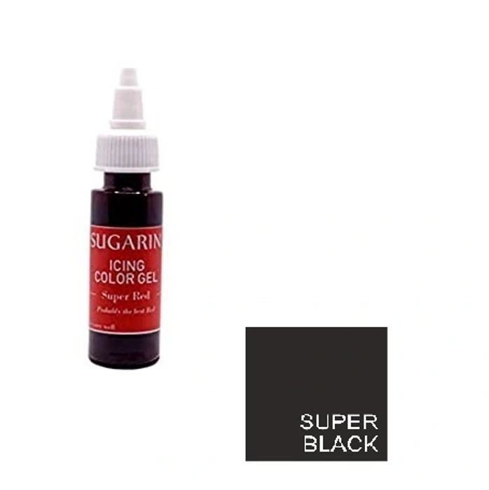 Sugarin super black icing gel color