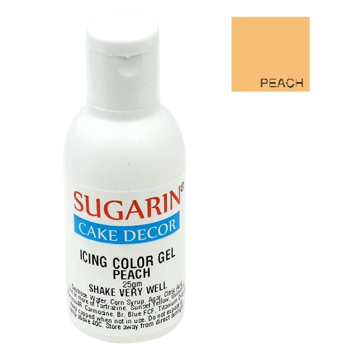 Sugarin peach icing gel color