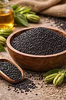 Cold pressed sesame oil natural pour and consistency