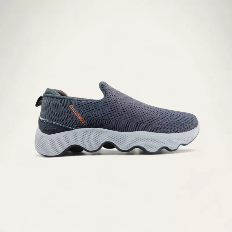 Columbus Alpha-Walk D.Grey - Men's Laceless Shoes