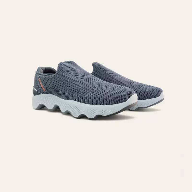 Columbus Alpha-Walk D.Grey - Men's Laceless Shoes