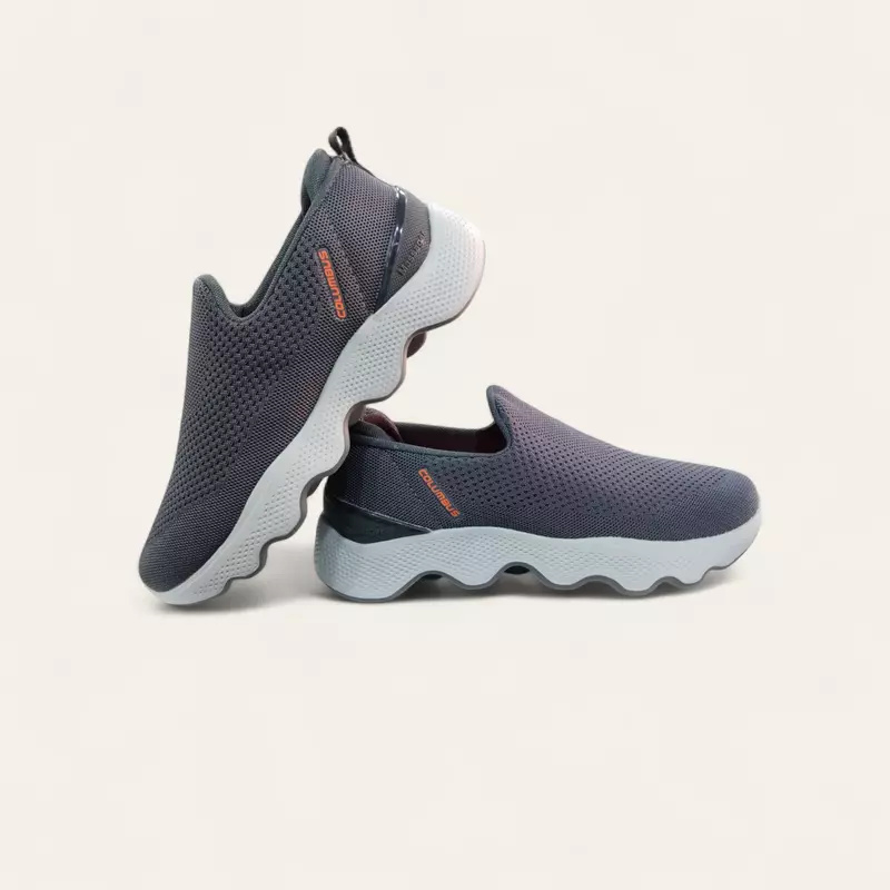 Columbus Alpha-Walk D.Grey - Men's Laceless Shoes