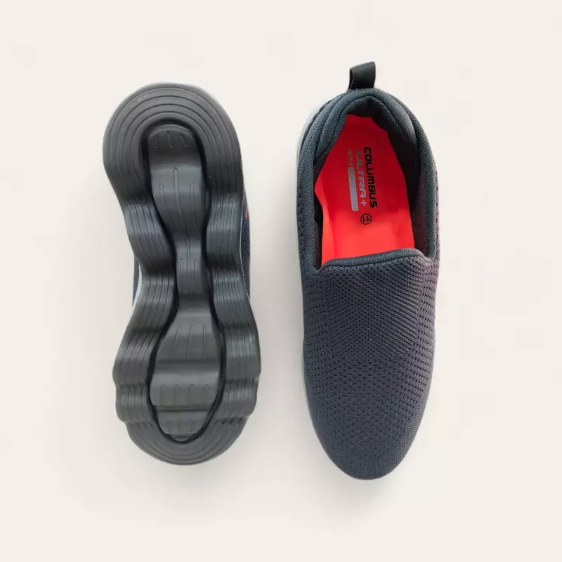 Columbus Alpha-Walk D.Grey - Men's Laceless Shoes