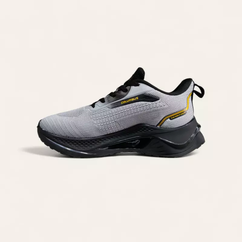 Columbus Fast Grey Black - Men Sports Shoes