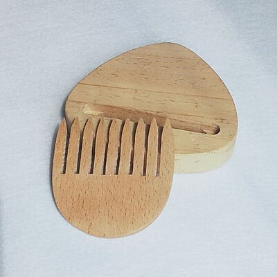 Wooden Loom Comb Round 7 cm Wooden Loom Comb Round 7 cm