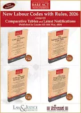 Combo Bare Acts on New Labour Codes along with Central Rules 2026