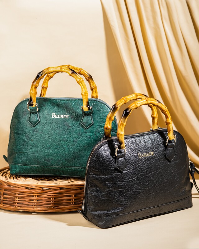 Bamboo Handle Hand Bag