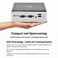 Intel i3-8109U Mini PC – 8th Gen Dual Core Processor, Iris Plus Graphics, Dual 4K Display, HDMI & Wi-Fi | SmartDeskPC