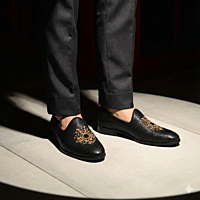 Romano Men's Embroidered Ethnic Loafers