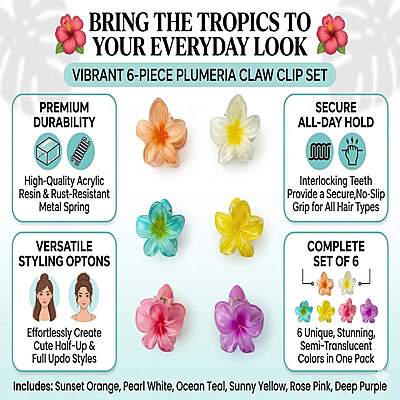 Flower Clip small (Pack of 6)