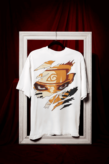 Scrachy face oversized t-shirt