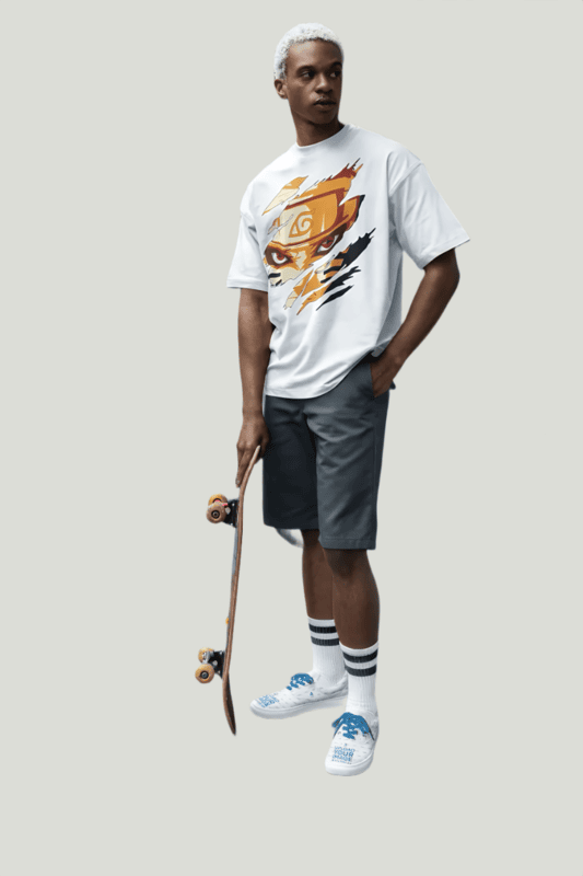 Scrachy face oversized t-shirt