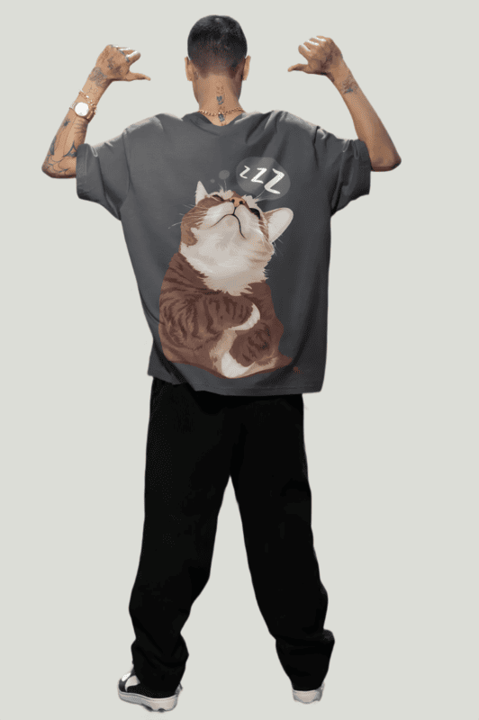The Sleeping Cat oversized t-shirt