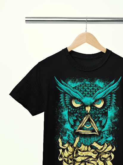 UK-17 brand Black Oversized T-shirt