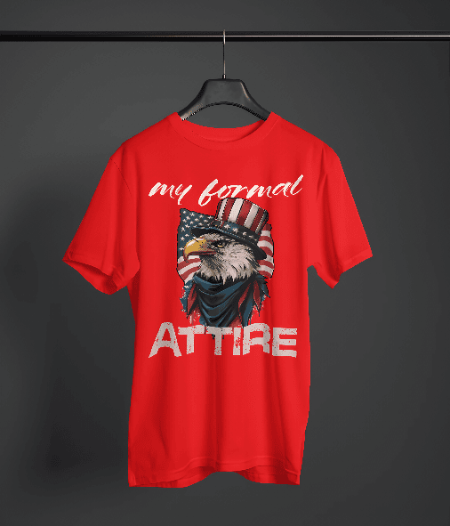 Eagles formal attire Red Oversized Tee