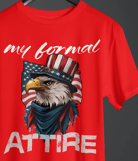 Eagles formal attire Red Oversized Tee