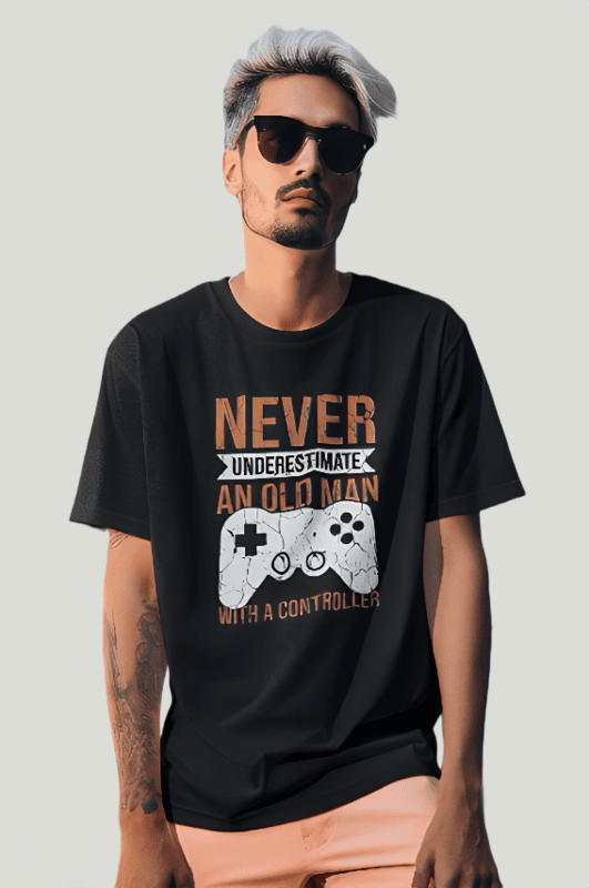 Game Controller Black Oversized t-shirt