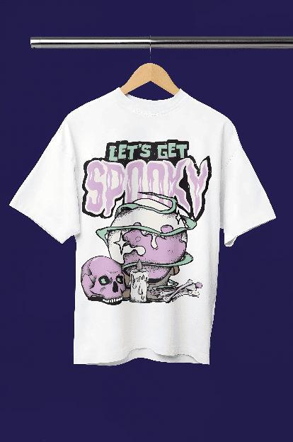 Spooky white oversized t-shirt