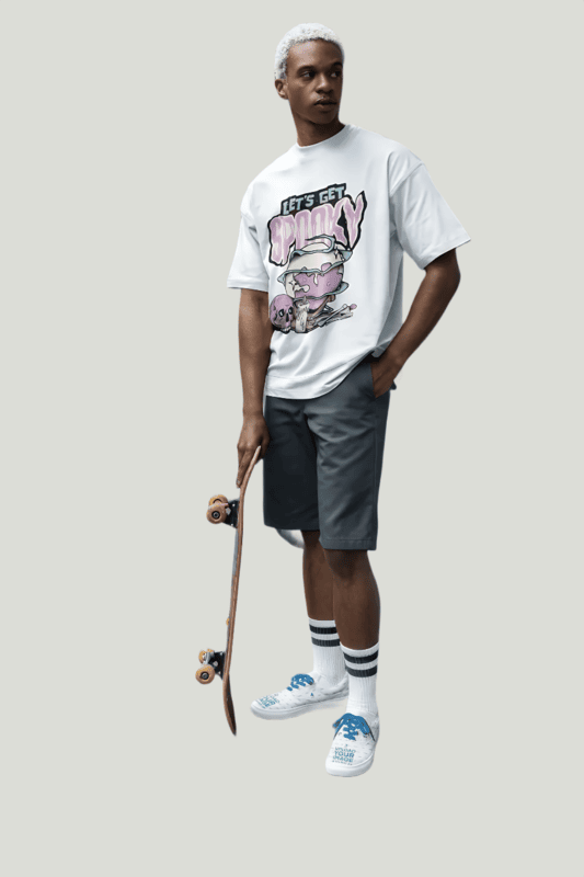 Spooky white oversized t-shirt