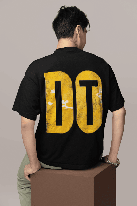 DO IT Black Oversized Tshirt