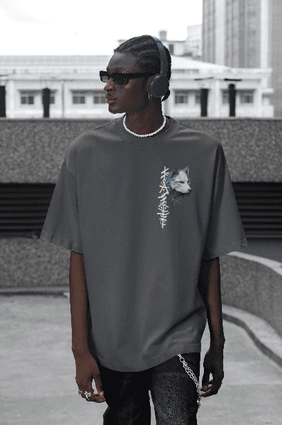 The Ultimate Wolf grey Oversized tshirt