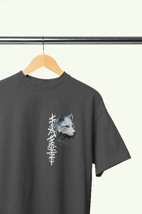 The Ultimate Wolf grey Oversized tshirt