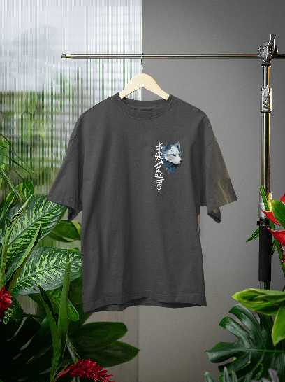 The Ultimate Wolf grey Oversized tshirt