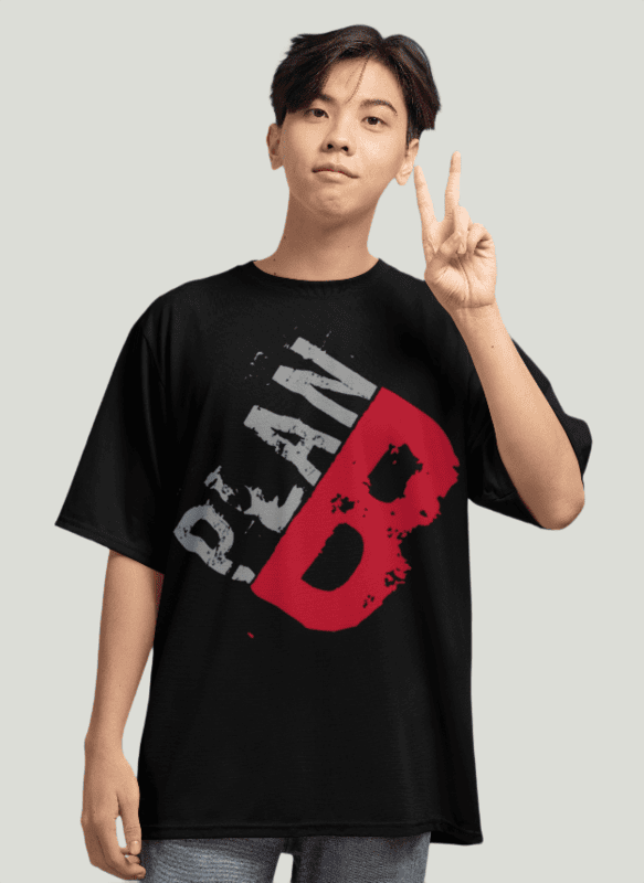 PLAN B black oversized tshirt