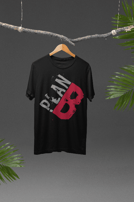 PLAN B black oversized tshirt