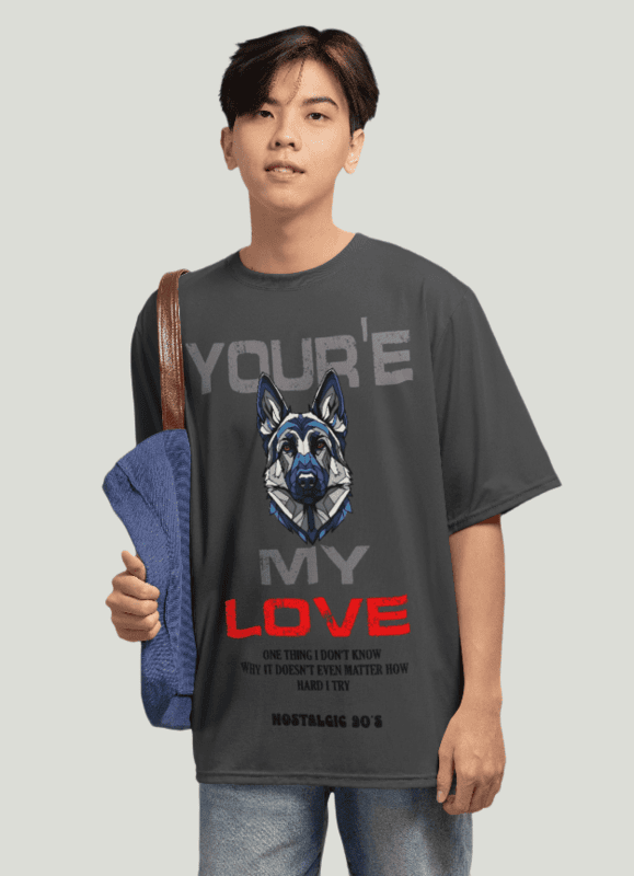 Nostalgic 90's LOVE oversized t-shirt