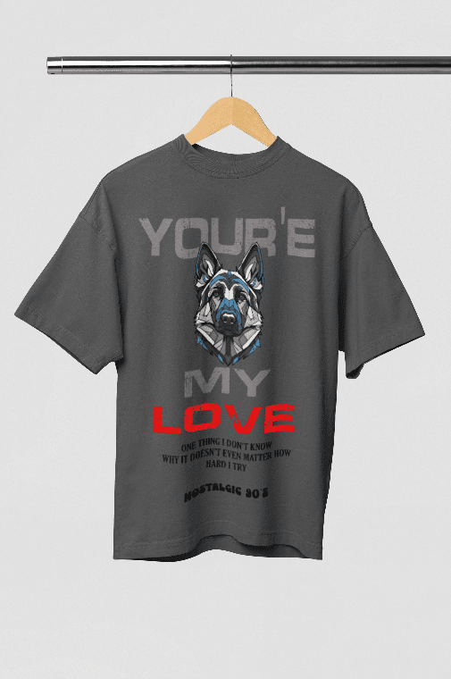 Nostalgic 90's LOVE oversized t-shirt