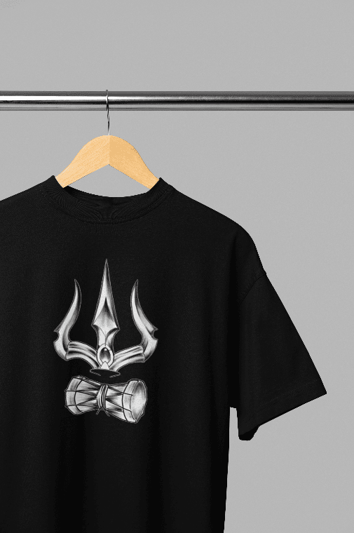 Shiva tandawa strotam black oversized tshirt